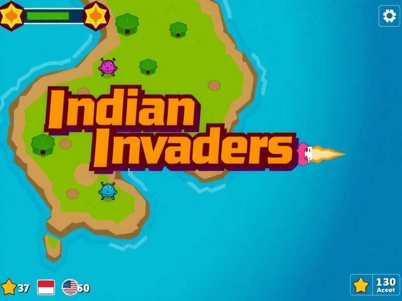 Indian Island Invaders Game Screenshot